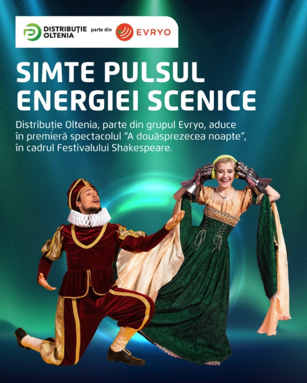 Distribuție Oltenia, partener principal al spectacolului ”A douăsprezecea noapte” de William Shakespeare