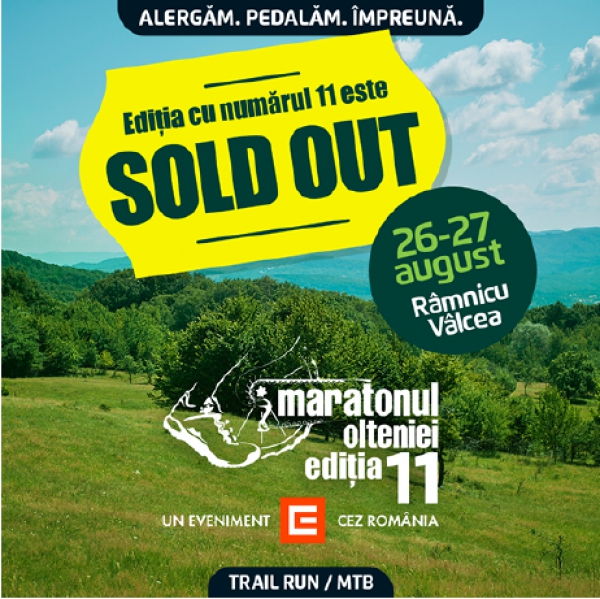 Maratonul Olteniei 2023 este SOLD OUT!