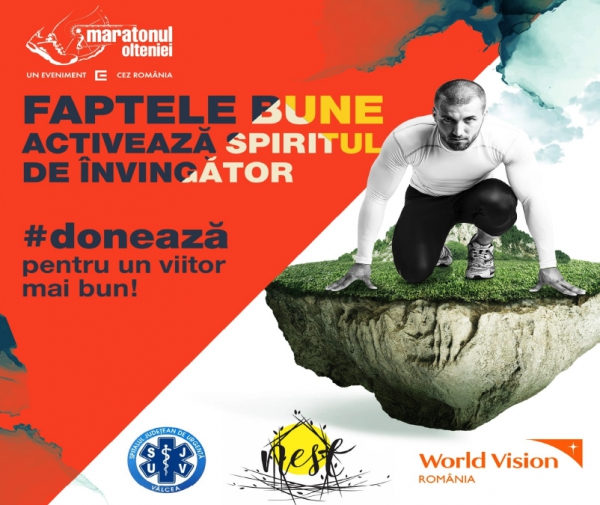 Pasionații de sport sunt invitați să susțină trei cauze sociale la  Maratonul Olteniei 2021